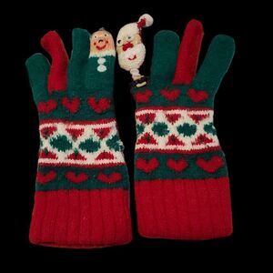 Santa and Mrs. Claus Children's Gloves